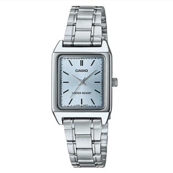 【CASIO 卡西歐】方形指標女錶 不銹鋼錶帶 生活防水 礦物玻璃(LTP-V007D-2E)