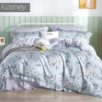 KOSNEY 春意濃 頂級100%天絲單人床包枕套組床包高度35公分