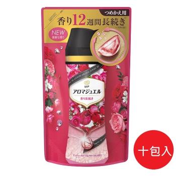 日本 P&G 2021最新版 幸福寶石衣物補充包 香香豆415ml 紅薔薇香-10包