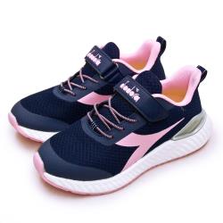 Diadora 大童迪亞多那22cm 24 5cm 輕量4e寬楦避震慢跑鞋etpu彈力球系列 藍粉 運動鞋 Etmall東森購物