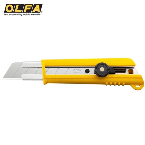 日本OLFA抗滑H型強力特大型美工刀NH-1(手輪鎖25mm刀片;適合板重型作業)超大美工刀切割刀