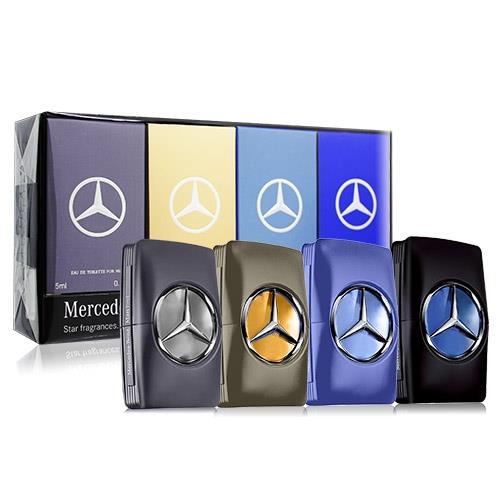 Mercedes Benz 賓士 男性香水禮盒[王者之星/紳藍爵士/私人定製/輝煌之星](5mlX4)-國際航空版