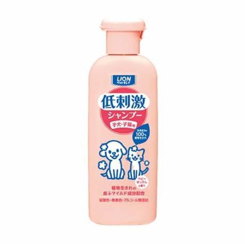 日本 獅王 漂亮寵物低剌激清潔沐浴精-幼犬貓用220ml