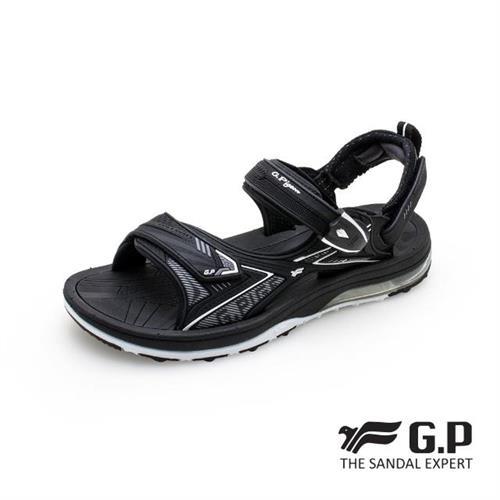 GP 男款超緩震氣墊涼鞋G1676M-黑色(SIZE:39-44 共二色) G.P