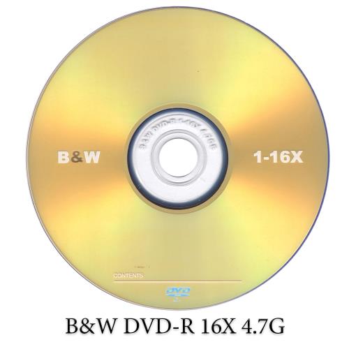 B&W DVD-R 16X 4.7G 50片裝 可燒錄空白光碟