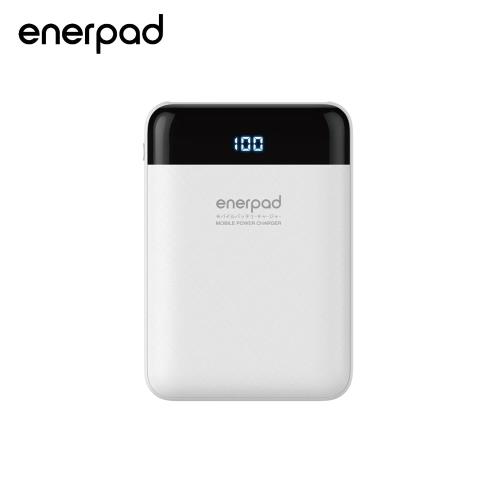 【enerpad】Q810 迷你高容量顯示型10000mAh行動電源-白
