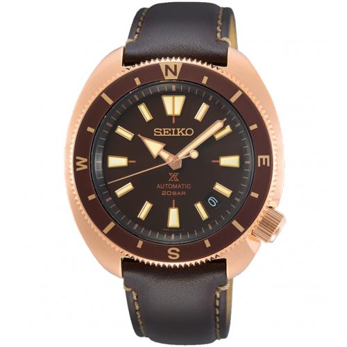 SEIKO 精工 PROSPEX 陸龜動力儲存機械錶/棕/42.4mm (4R35-04Y0Q/SRPG18K1)