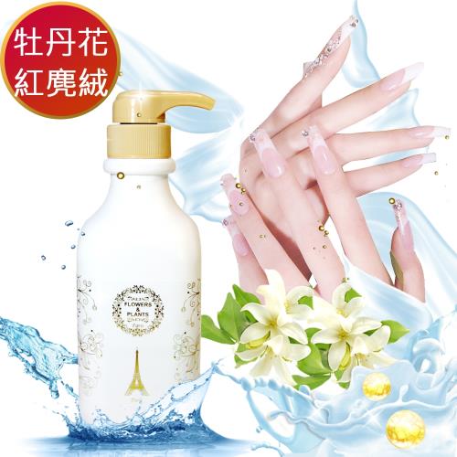 愛戀花草  牡丹花+胭紅麂絨-酒精淨菌潔泡洗手乳 500ML