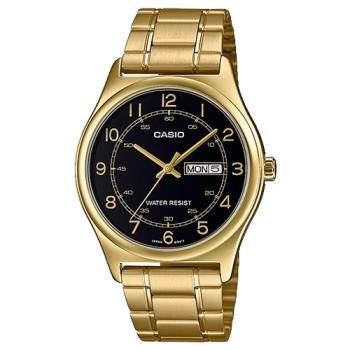 【CASIO 卡西歐】指標男錶 不鏽鋼錶帶 日期/星期 防水 全新(MTP-V006G-1B)