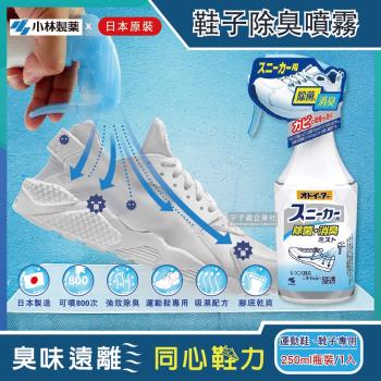 日本小林製藥 運動鞋靴子專用強效除臭噴霧 250ml 超濃縮吸濕消臭去味腳底乾爽版