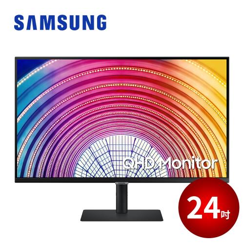 SAMSUNG 24吋 S6 QHD 高解析度平面顯示器 (ENERGY STAR) S24A600NWC