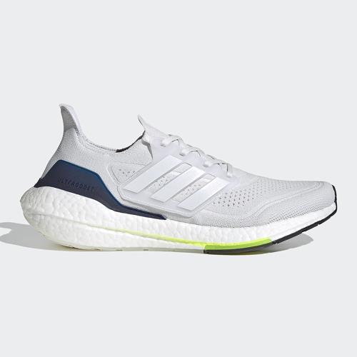 ADIDAS ULTRABOOST 21 男鞋 慢跑 Boost 中底 避震 透氣 馬牌底 白 黑 綠【運動世界】FY0377