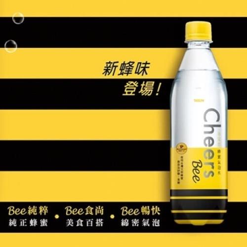 【泰山】 Cheers Bee蜂蜜氣泡水590ml(24入/箱)東