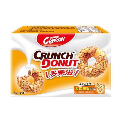 喜瑞爾Crunch Donut多樂滋(金鑽鳳梨)22G*4【愛買】
