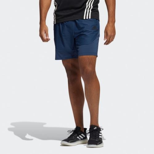 Adidas HEAT.RDY 男裝 短褲 慢跑 訓練 吸濕排汗 透氣 拉鍊口袋 藍【運動世界】GM0339