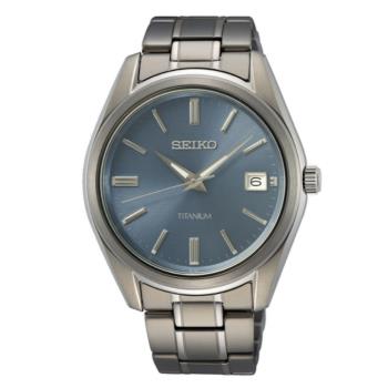 SEIKO精工 經典簡約鈦金屬腕錶 (6N52-00B0B/SUR371P1) SK044