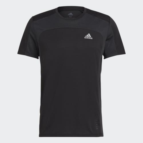 Adidas HEAT.RDY RUNNING 男裝 短袖 T恤 吸濕排汗 透氣 反光標誌 黑【運動世界】GK4301