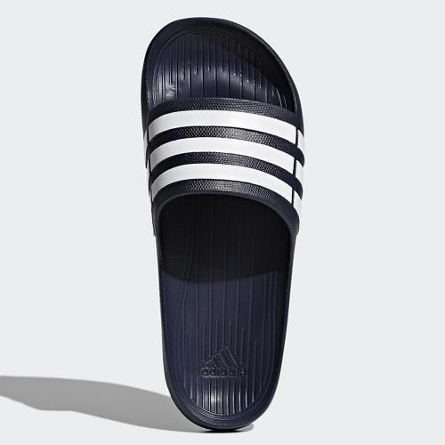 Adidas DURAMO SLIDE 拖鞋 男鞋 女鞋 一體成型 防潑水 沙灘 深藍 【運動世界】 G15892