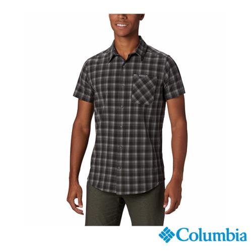 Columbia 哥倫比亞 男款-快排防曬30短袖襯衫-灰色 UEE02850GY