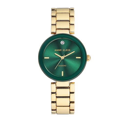 Anne Klein 真鑽系列腕錶 AN00035 綠色