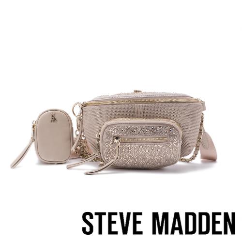 STEVE MADDEN-BMAXIMA 鑽飾金鏈三合一子母包-粉膚色