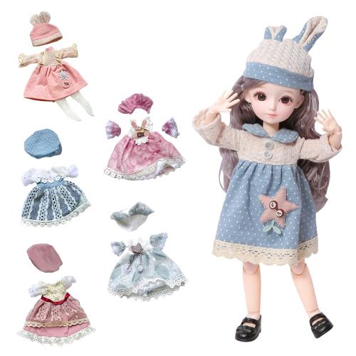 Colorland-31公分芭比娃娃純衣服配件-多關節可動換裝娃娃公主衣服 洋裝