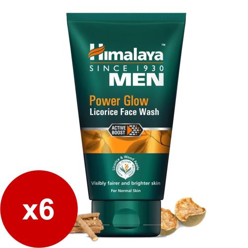 Himalaya喜馬拉雅 歐亞甘草男士亮澤潔面露100mlx6入