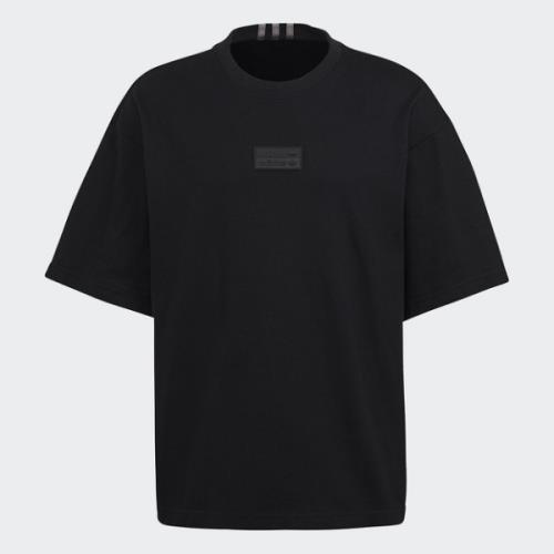 Adidas ORIGINALS R.Y.V. 男裝 短袖 T恤 寬鬆 純棉 LOGO 黑【運動世界】GN3309