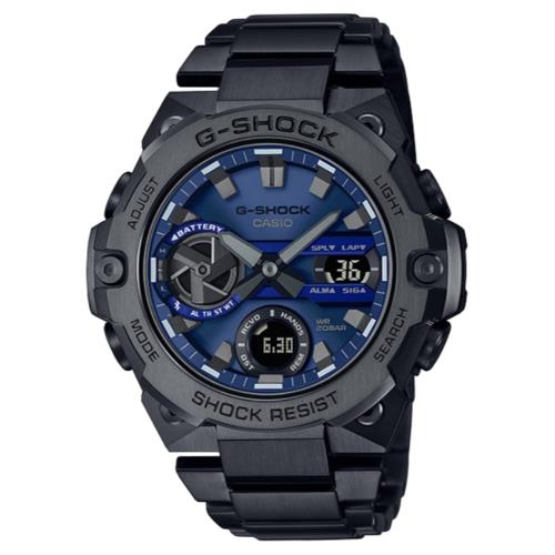 CASIO G-SHOCK 太陽能藍芽雙顯腕錶 GST-B400BD-1A2