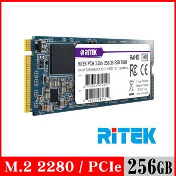 RITEK錸德 T801 256GB M2 2280/PCI-E SSD固態硬碟