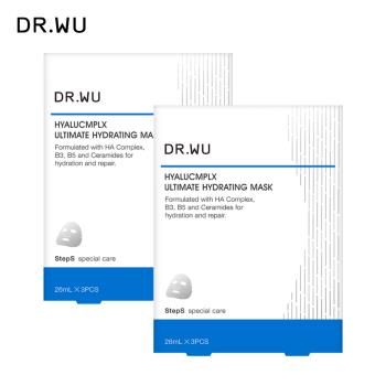 DR.WU 玻尿酸保濕微導面膜3PCS/盒(2入組)-共2入