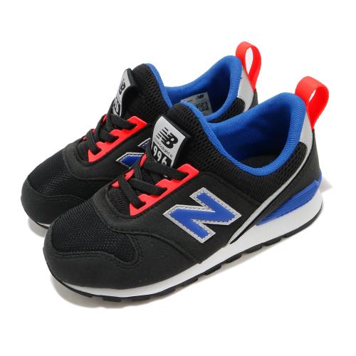 New Balance 休閒鞋 996 Wide 寬楦 運動 童鞋 紐巴倫 基本款 簡約 舒適 襪套 中童 黑 藍 PT996SBKW