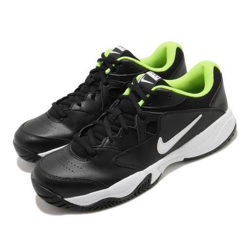 Nike 網球鞋 Court Lite 2 運動 男鞋 避震 包覆 支撐 皮革 球鞋 穿搭 黑 黃 AR8836009 [ACS 跨運動]