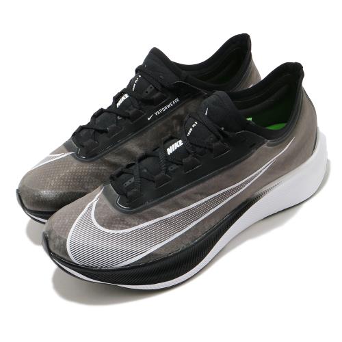 Nike 慢跑鞋 Zoom Fly 3 運動 男鞋 氣墊 避震 路跑 透氣 舒適 健身 黑 白 AT8240007 [ACS 跨運動]
