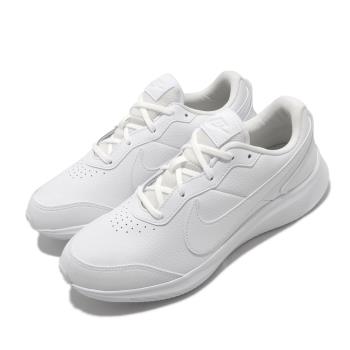 Nike 休閒鞋 Varsity Leather 運動 女鞋 輕量 舒適 皮革 質感 簡約 穿搭 全白 CN9146101 [ACS 跨運動]