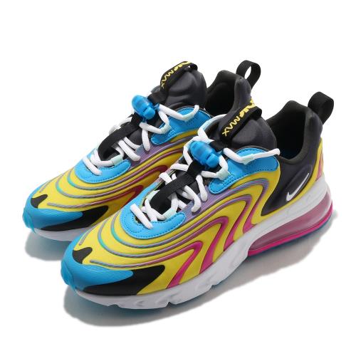 Nike 休閒鞋 Air Max 270 React 男鞋 氣墊 舒適 避震 簡約 球鞋 穿搭 藍 白 CD0113400 [ACS 跨運動]