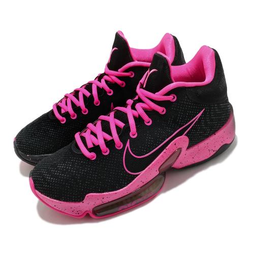 Nike 籃球鞋 Zoom Rize 2 運動 男鞋 氣墊 避震 明星款 包覆 球鞋 黑 粉 DC3383001 [ACS 跨運動]