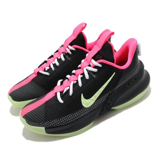 Nike 籃球鞋 Ambassador XIII 運動 男鞋 明星款 LBJ 避震 包覆 夜光底 球鞋 黑 綠 CQ9329001 [ACS 跨運動]