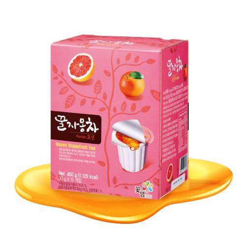 【韓味不二】花泉蜂蜜葡萄柚茶球30g*15入*3盒