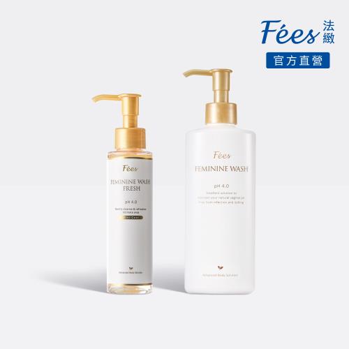  Fees法緻  私密肌清潔防護力 清新私密潔淨露-沁涼型130ml+私密呵護浴潔露250ml
