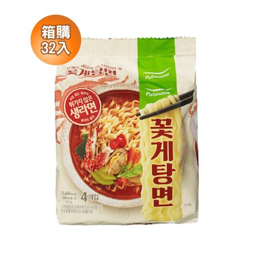 【韓味不二】圃美多花蟹炒碼麵(103G*4包)*8袋
