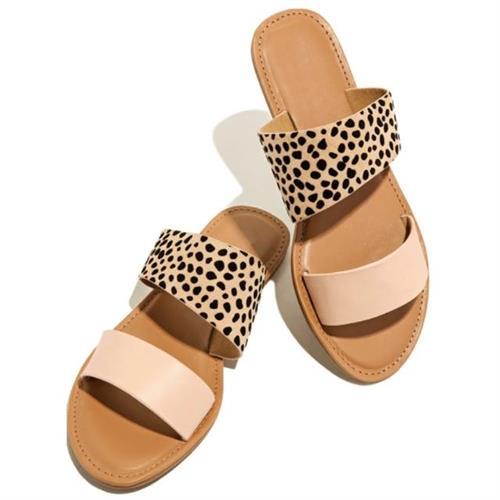 【Taroko】非洲風情豹紋雙色拖鞋(豹紋)