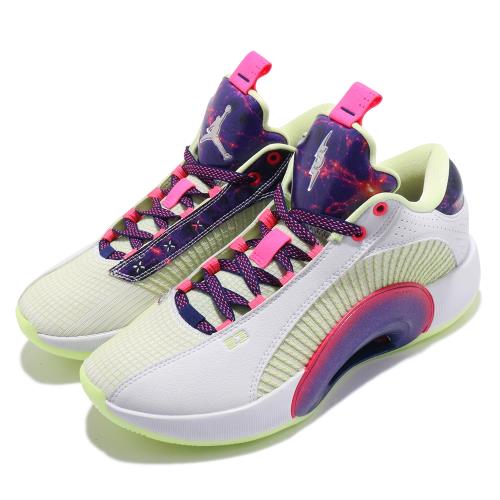 Nike 籃球鞋 Air Jordan XXXV 運動 男鞋 明星款 喬丹 避震 包覆 支撐 球鞋 白 紫 DJ9805190 [ACS 跨運動]