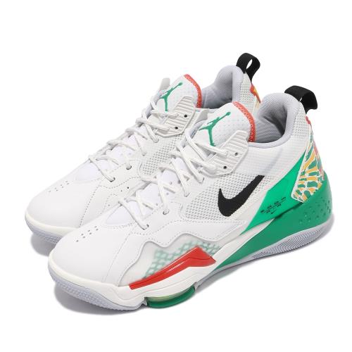Nike 籃球鞋 Jordan Zoom 92 男鞋 海外限定 喬丹 氣墊 舒適 避震 白 綠 CK9183103 [ACS 跨運動]
