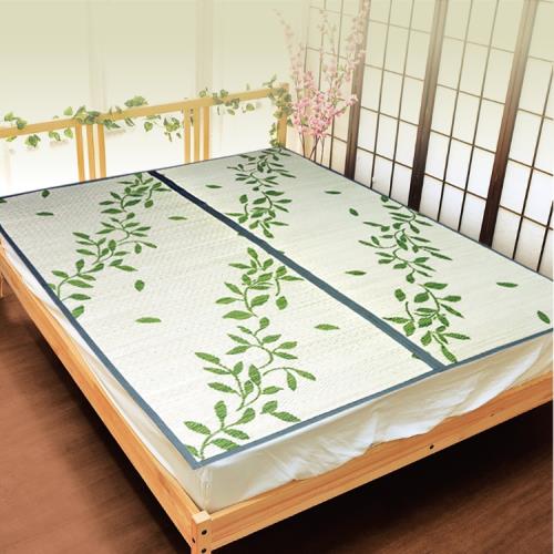 Victoria  天然藺草涼蓆加厚加密-單人(花色隨機出貨)