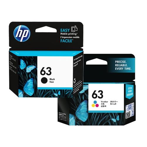 HP 原廠 NO.63 F6U62AA黑色+F6U61AA彩色 墨水匣 適用 HP 1110/2130/3830/4650/4655/5220