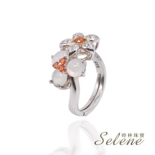 【Selene】冰種翡翠銀戒指(限量設計款 時尚有型)