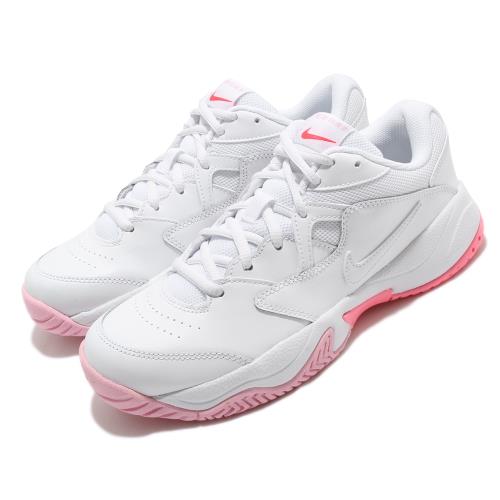 Nike 網球鞋 Court Lite 2 運動 女鞋 避震 支撐 包覆 球鞋 穿搭 白 粉 AR8838106 [ACS 跨運動]