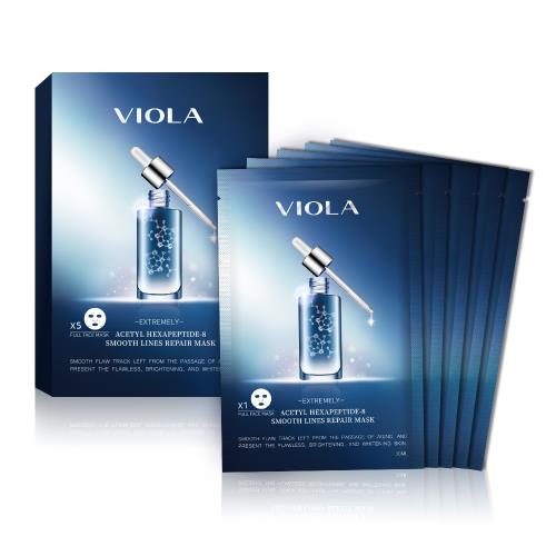 VIOLA薇拉 六胜肽撫紋修護面膜(盒)5片入