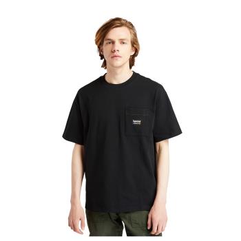 Timberland 男款黑色LOGO短袖T恤A22CV001